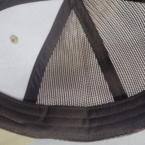 Men's Port Authority Leather Patch Trucker Snapback Workwear Hat Equestrian - Picture 14 of 16